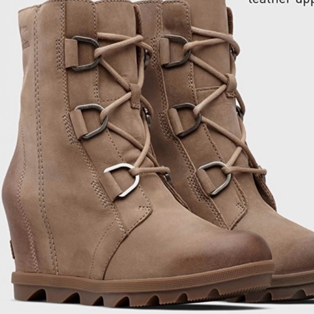 Sorel Arctic II Women's Brown Lace Up Wedge Boots 7